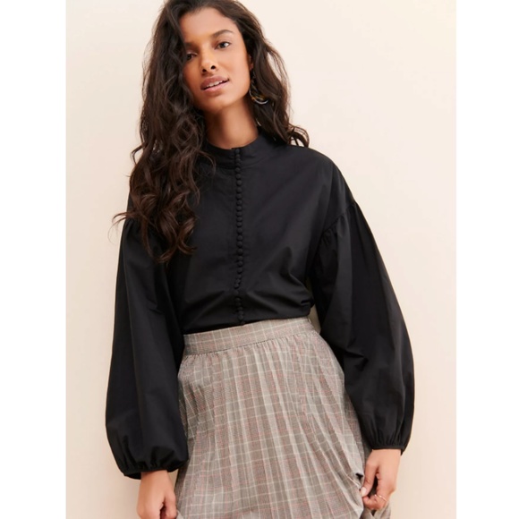 Anthropologie Tops - Anthropologie Black Button Down Shirt